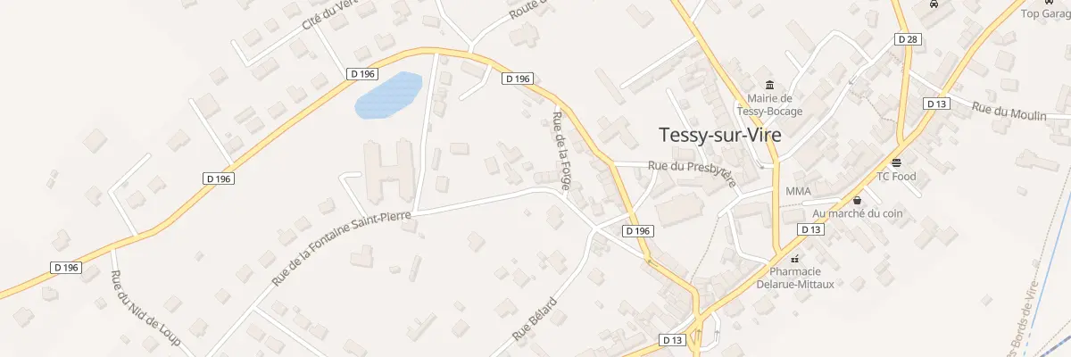 Plan du 39 Rue de la Fontaine St Pierre à Tessy-Bocage