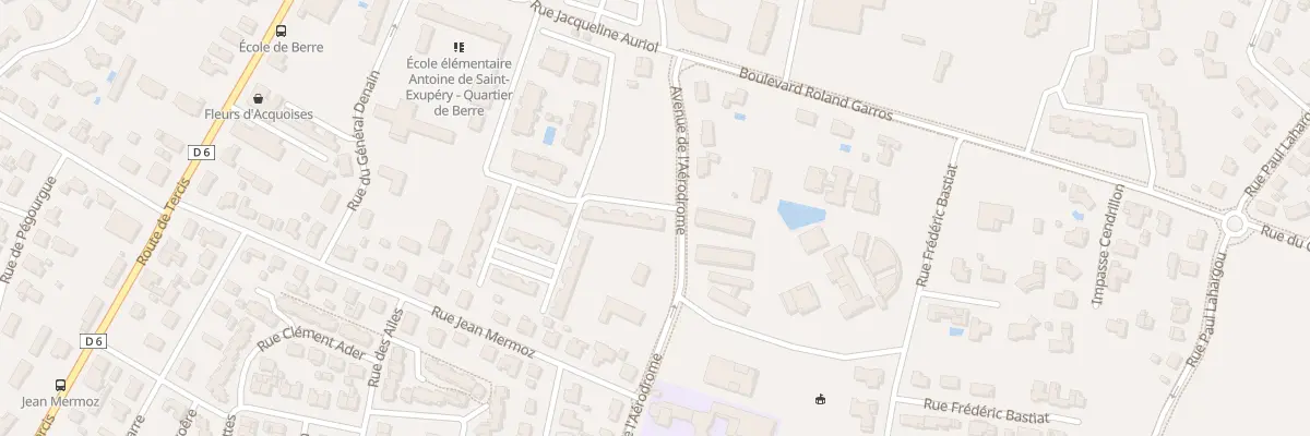 Plan du 1 Rue Jacqueline Auriol à Dax