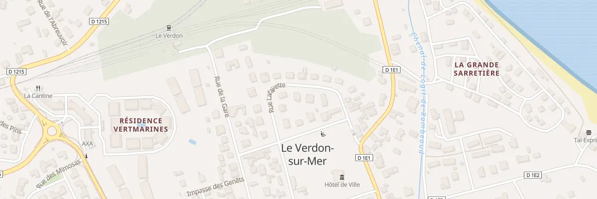 Plan du 8 Rue Lafayette au Verdon-sur-Mer