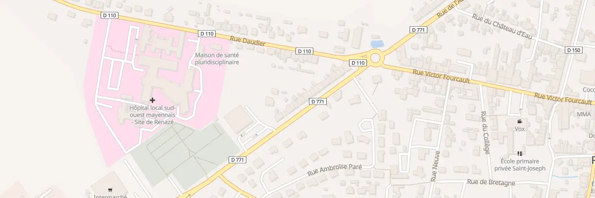 Plan du 23 Rue de Pouancé à Renazé