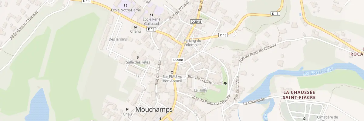 Plan du 30 Rue du Commandant Guilbaud à Mouchamps