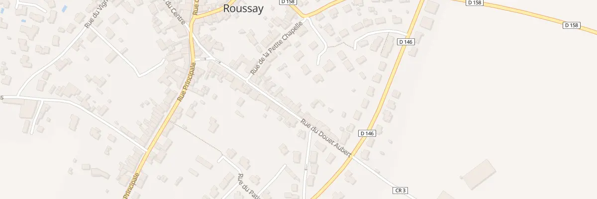 Plan du 25 Rue du Douet Aubert (Roussay) à Sèvremoine