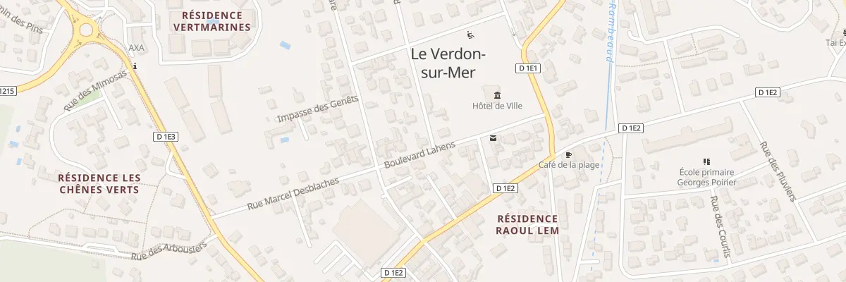 Plan du 5 Bd Lahens au Verdon-sur-Mer