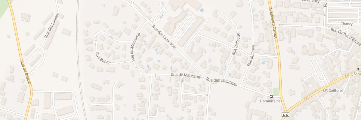 Plan du 3 Rue des Lazaristes à Dax