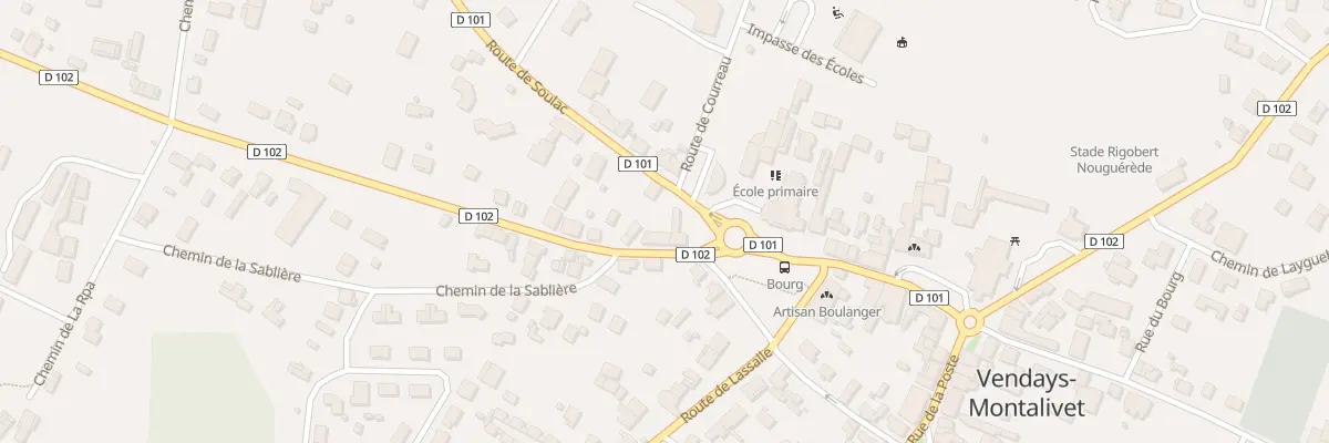 Plan du 4 Rte de Soulac à Vendays-Montalivet