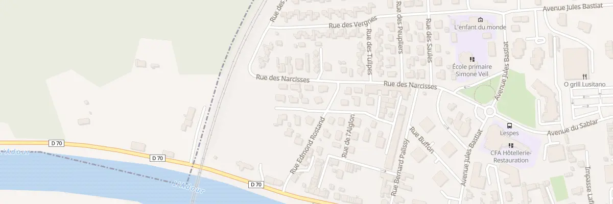 Plan du 5 Rue Chanteclair à Dax