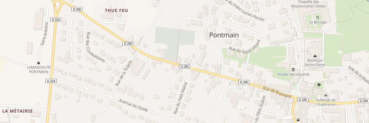 Plan du 36 Rue de Bretagne à Pontmain