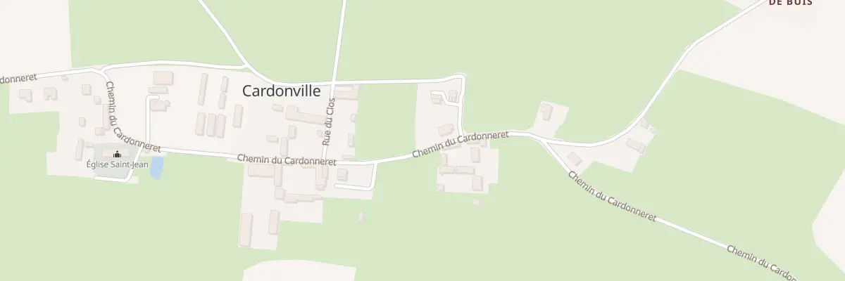 Plan du 6 Che du Cardonneret à Cardonville