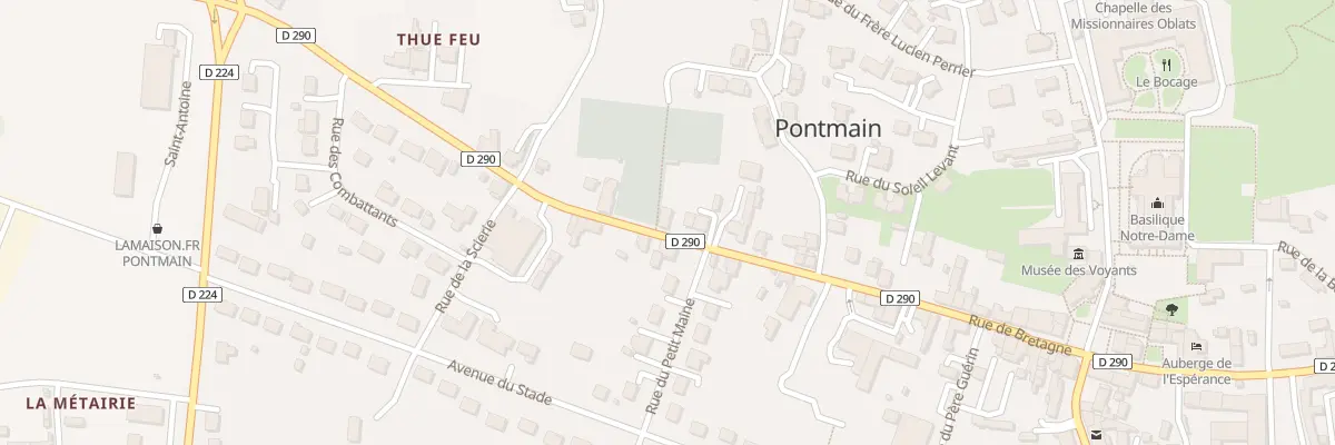 Plan du 38 Rue de Bretagne à Pontmain