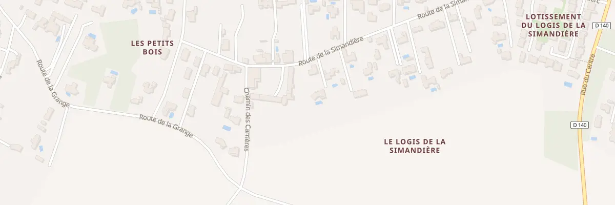 Plan du 43 Rte de la Simandière à Breuillet
