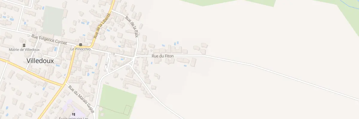 Plan du 14 Rue du Fiton à Villedoux