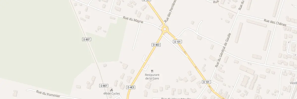 Plan du 20 Rue de la Gare à Hourtin