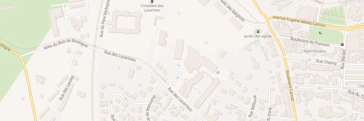 Plan du 30 Rue des Lazaristes à Dax