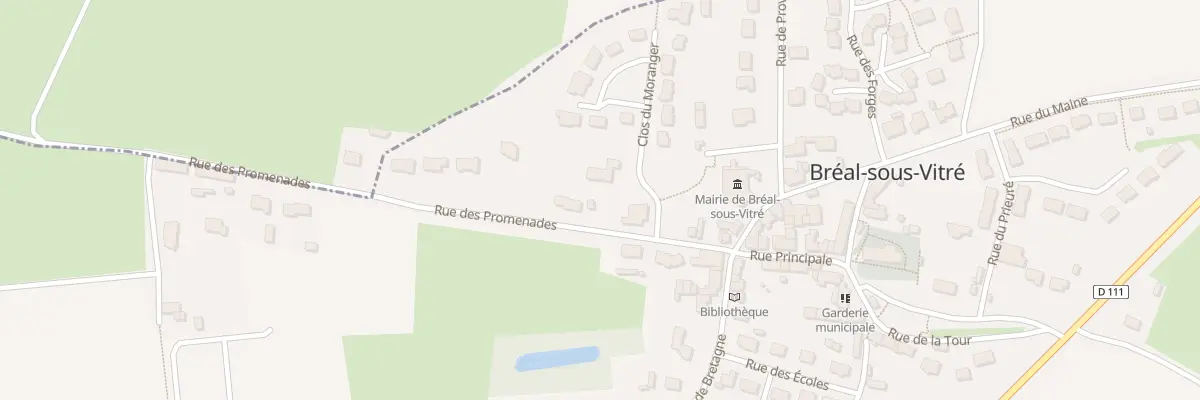 Plan du 14 Rue du Clos du Moranger à Bréal-sous-Vitré