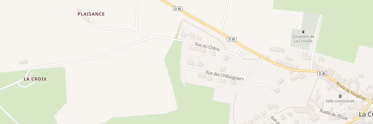 Plan du 12 Rue des Châtaigniers à La Croixille