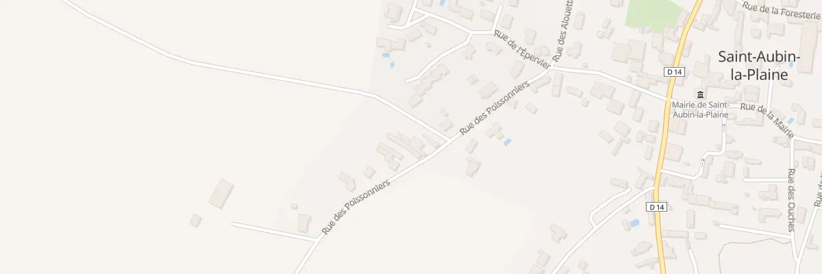 Plan du 14 Rue des poissonniers à Saint-Aubin-la-Plaine