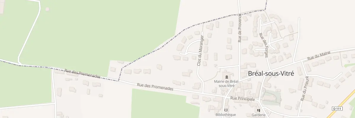 Plan du 11 Rue du Clos du Moranger à Bréal-sous-Vitré