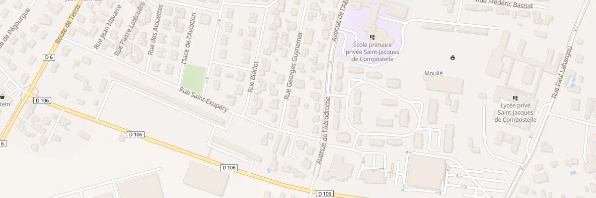 Plan du 15 Rue Georges Guynemer à Dax