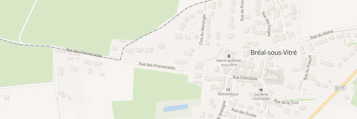 Plan du 8 Rue des Promenades à Bréal-sous-Vitré
