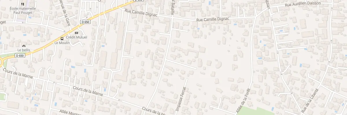 Plan du 21 Rue Paul Bataille à Gujan-Mestras