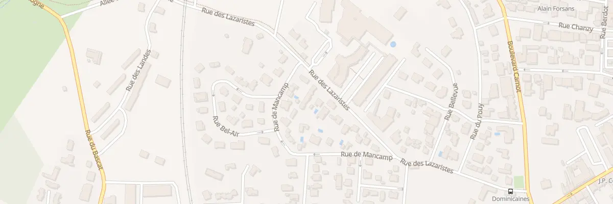 Plan du 13 Rue des Lazaristes à Dax