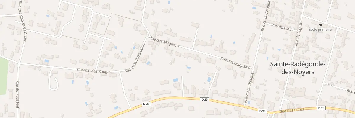 Plan du 7 Rue des magasins à Sainte-Radégonde-des-Noyers