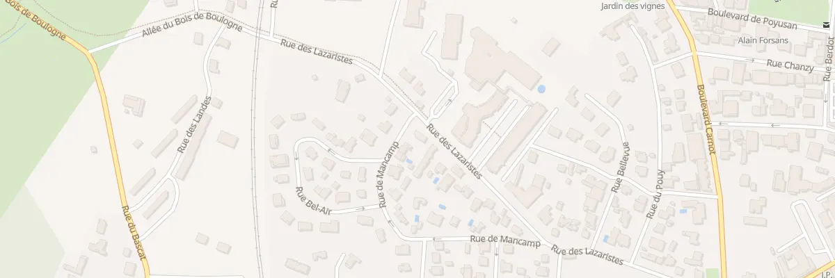 Plan du 15 Rue des Lazaristes à Dax
