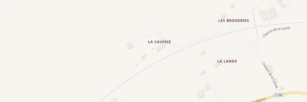 Plan du 1 Imp de la Caverie - St Sever à Noues de Sienne