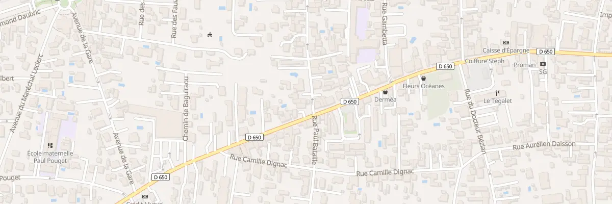 Plan du 1 Rue Jules Barat à Gujan-Mestras
