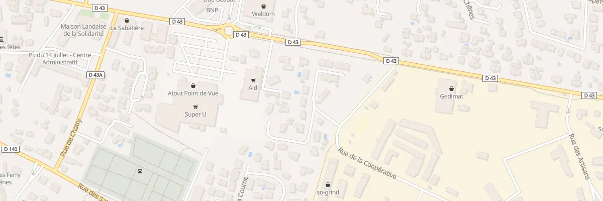 Plan du 509 Rue de la Coume à Parentis-en-Born