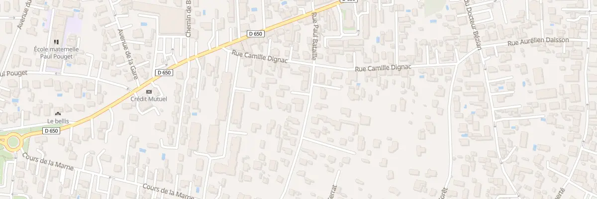Plan du 16 Rue Paul Bataille à Gujan-Mestras