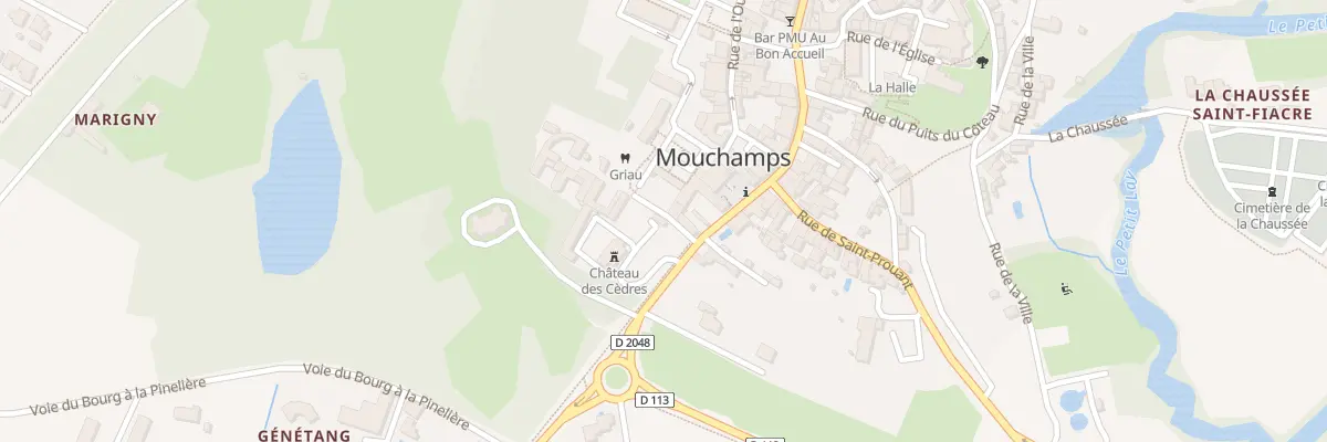 Plan du 3 Rue du Commandant Guilbaud à Mouchamps