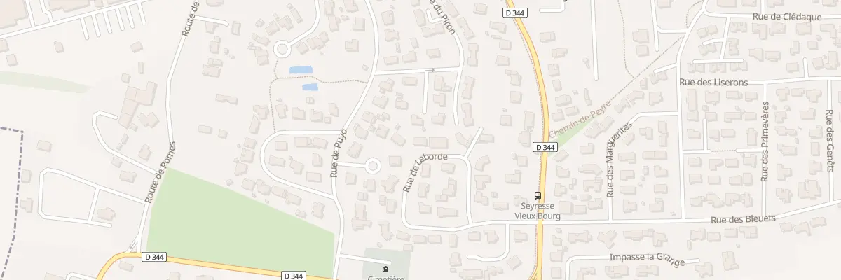 Plan du 17 Rue de Leborde à Seyresse