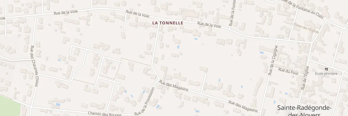 Plan du 3T Rue de la procession à Sainte-Radégonde-des-Noyers