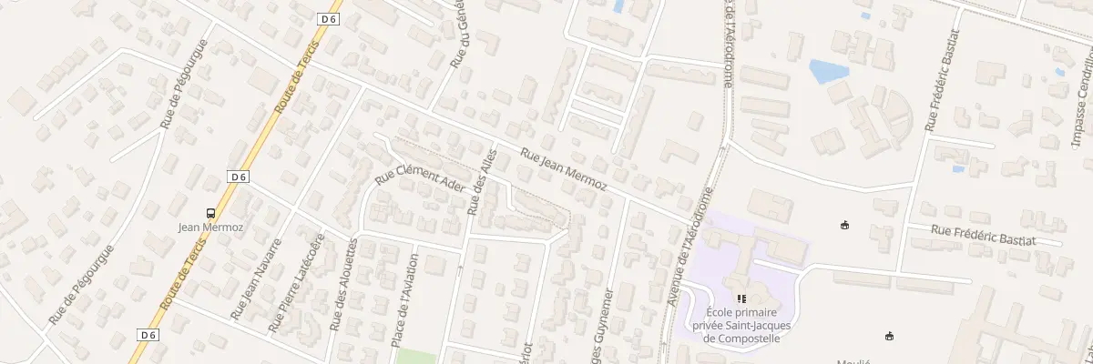 Plan du 18 Rue Jean Mermoz à Dax