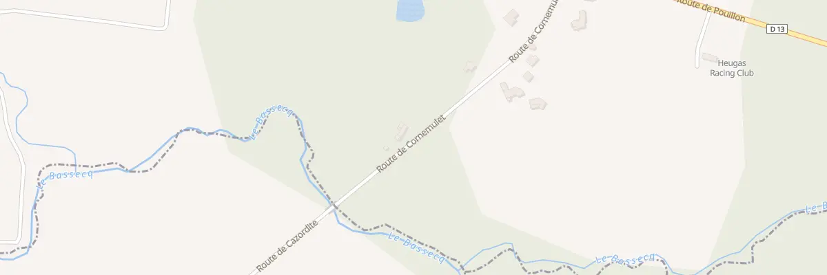 Plan du 300 Rte de Cornemulet à Heugas