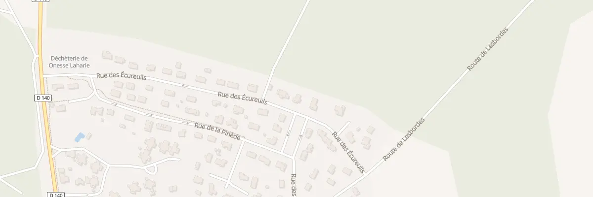 Plan du 5000F Rue des Ecureuils à Onesse-Laharie