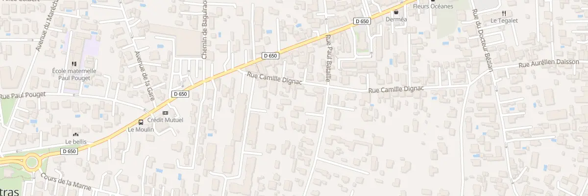Plan du 12 Rue Camille Dignac à Gujan-Mestras
