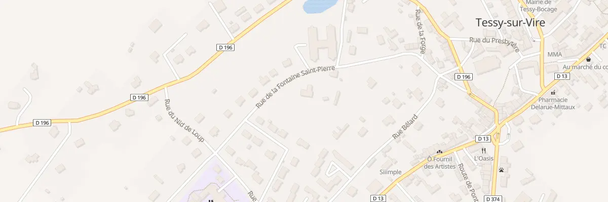 Plan du 16 Rue de la Fontaine St Pierre à Tessy-Bocage