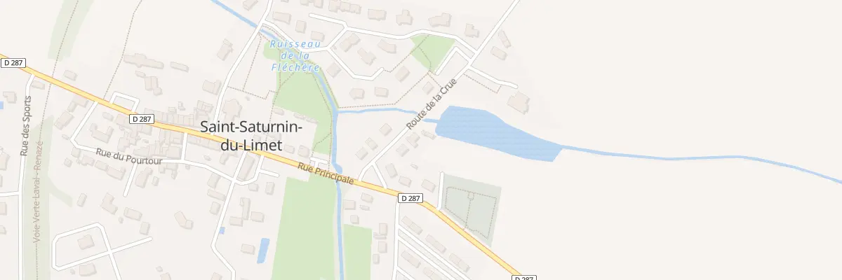 Plan du 6 Rte de la Crue à Saint-Saturnin-du-Limet