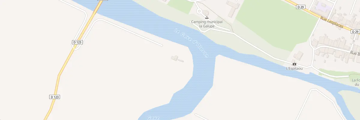 Plan du 347 Rte du Pont de l’Arribère à Sorde-l’Abbaye