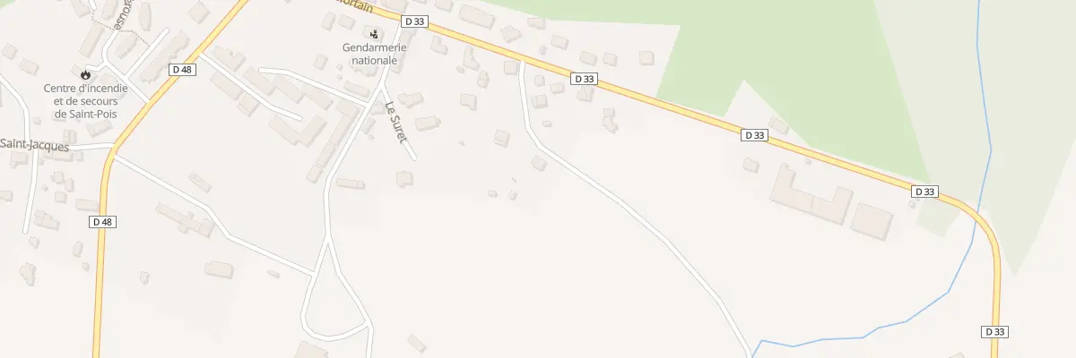 Plan du 18B Rte de Mortain à Saint-Pois