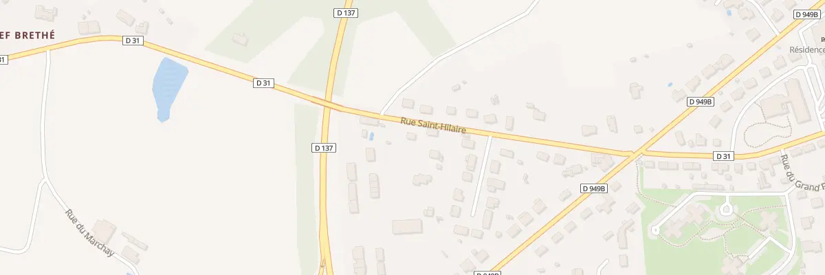 Plan du 15 Rue saint-hilaire à Chantonnay