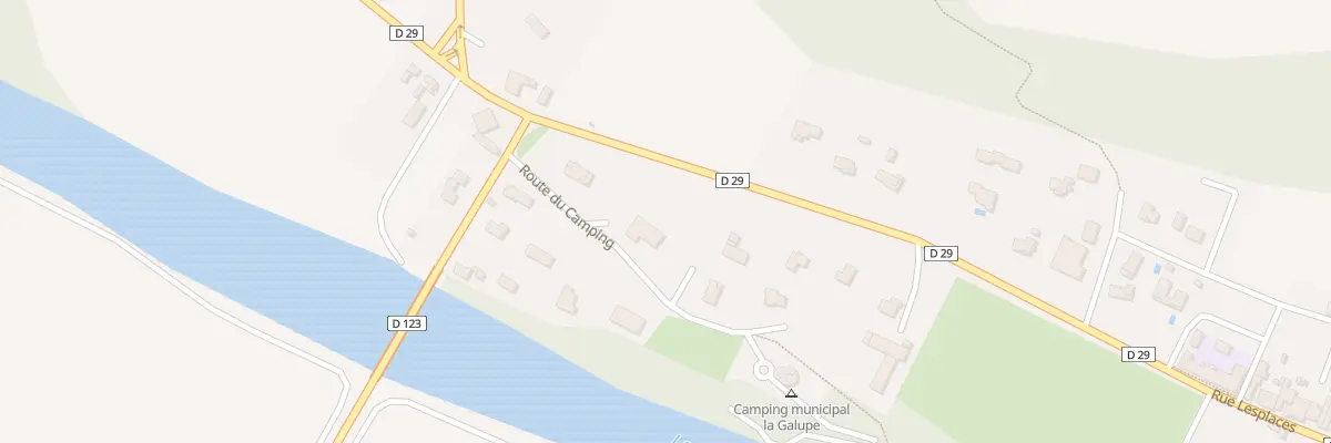Plan du 105 Rte du Camping à Sorde-l’Abbaye