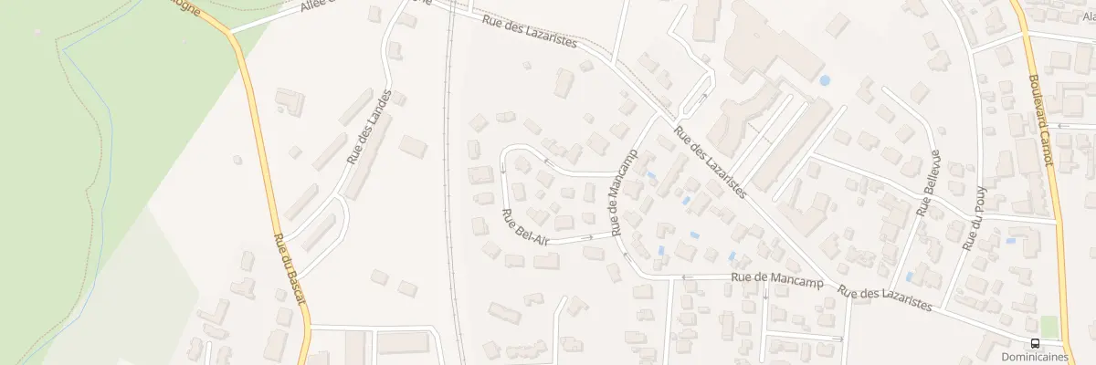 Plan du 3 Rue Bel-air à Dax