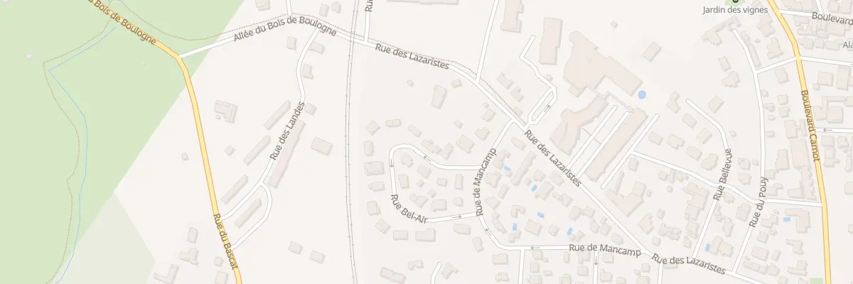 Plan du 8 Rue Bel-air à Dax