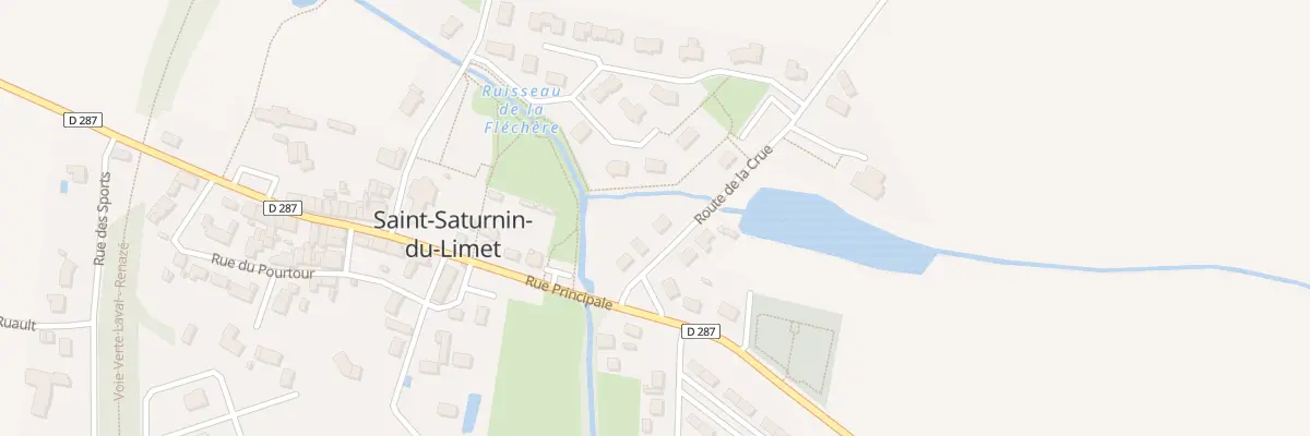 Plan du 5 Rte de la Crue à Saint-Saturnin-du-Limet