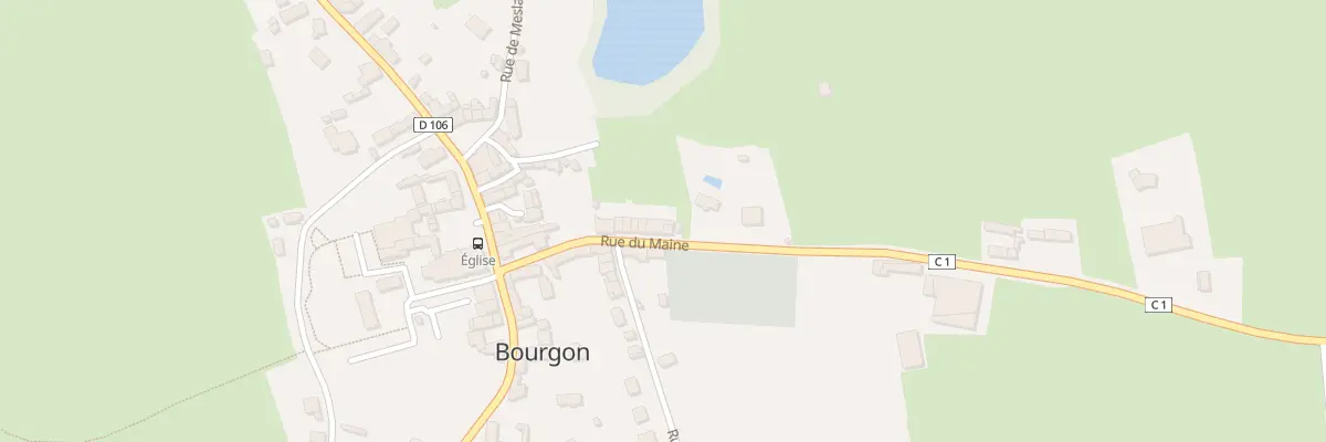 Plan du 9 Rue du Maine à Bourgon