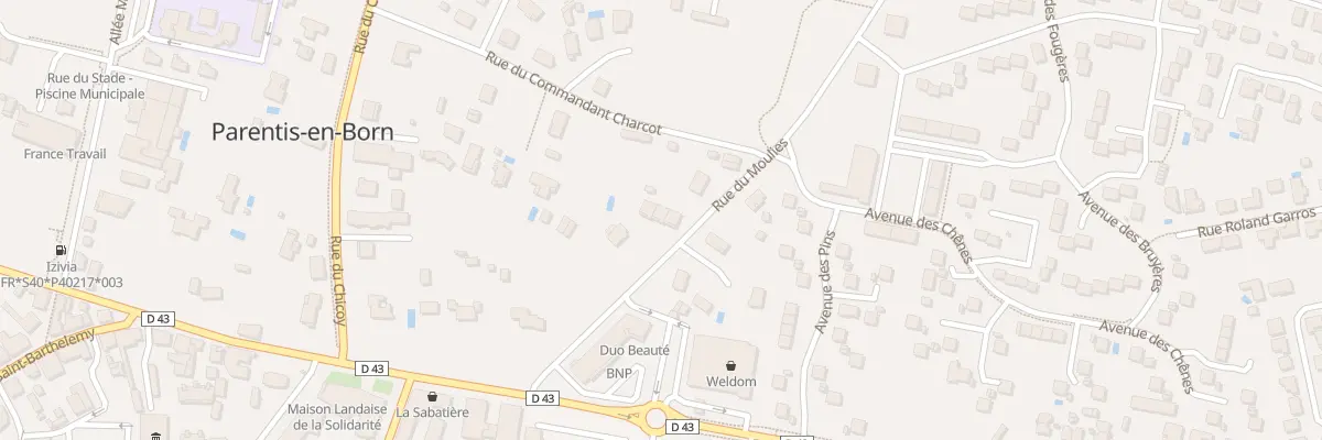 Plan du 177B Rue du Mouliès à Parentis-en-Born