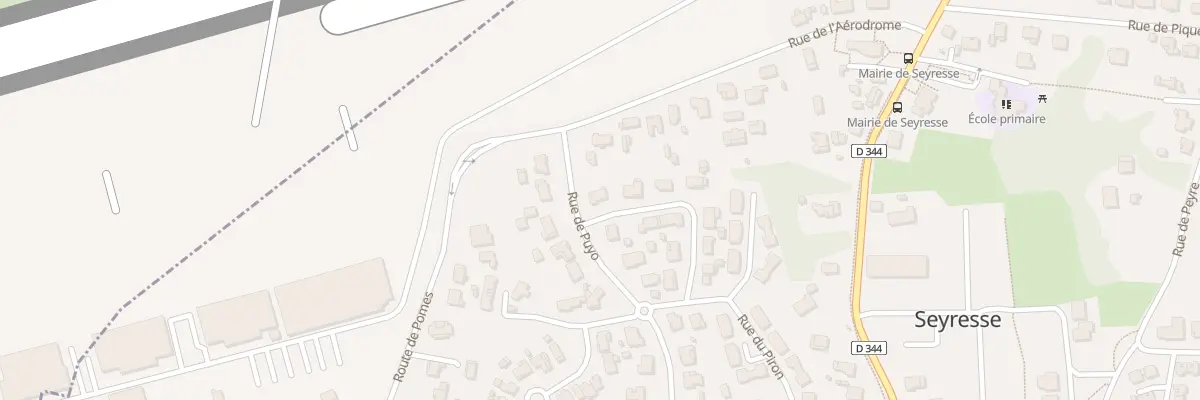 Plan du 1 Rue des Alouettes à Seyresse